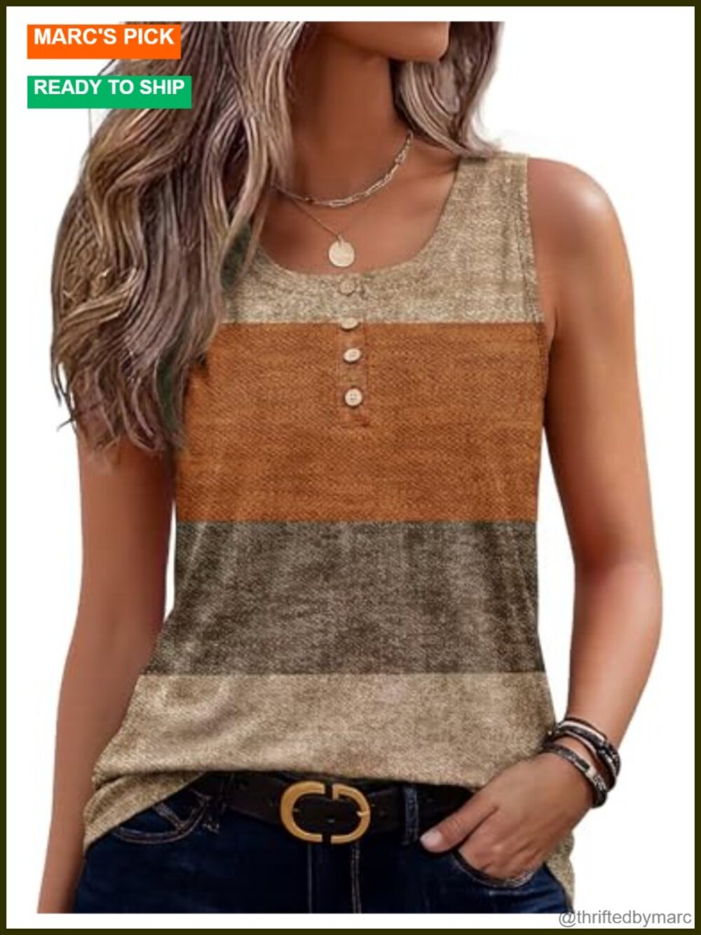 Women's Sleeveless Tank Top Crew Neck Loose Fit Summer Tee 95% Polyester 5%